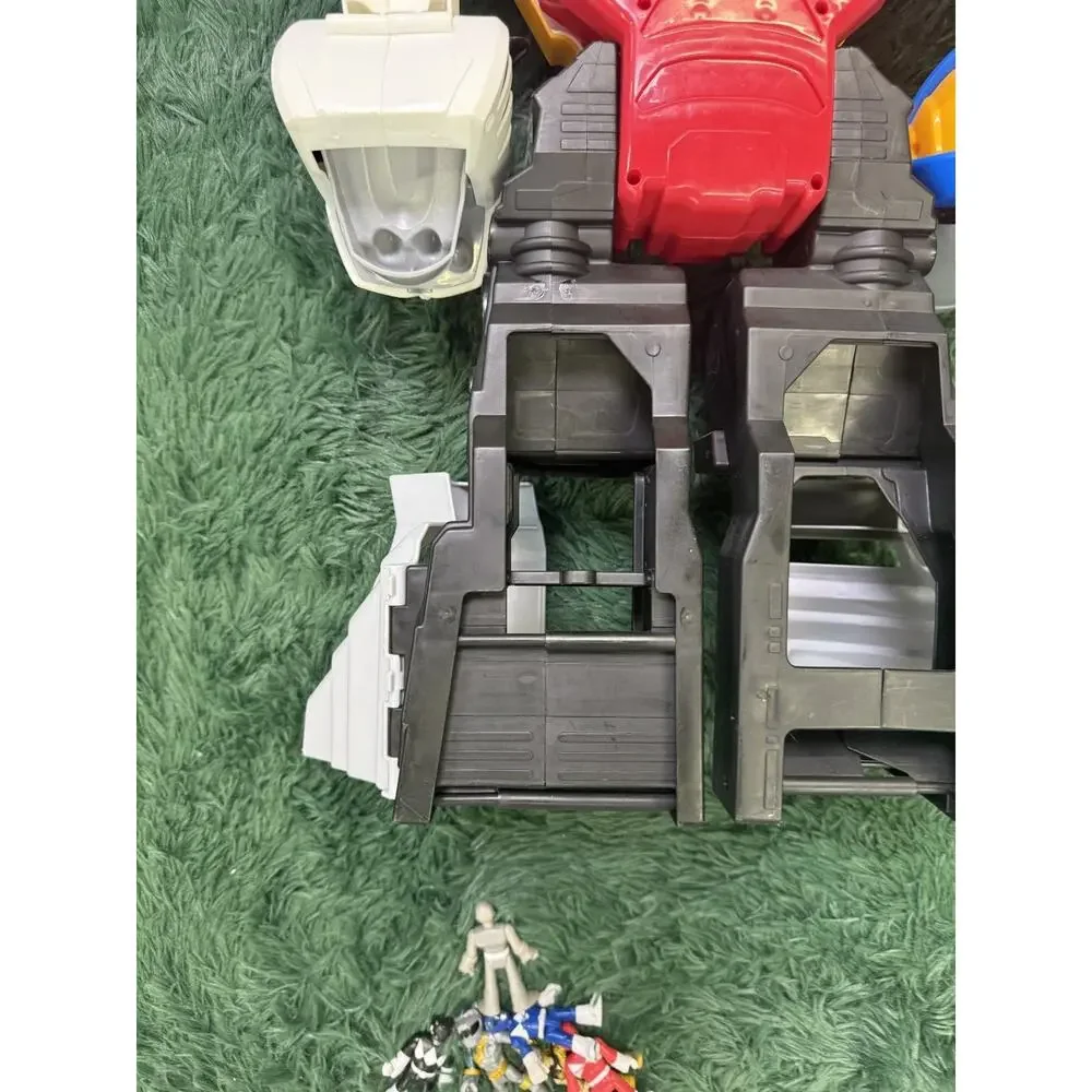 Power Rangers Wild Force Megazord Playset with 6 Imaginext Action Figures Lot